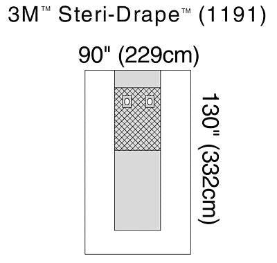Steri-Drape Femoral Angiography Drapre 1191 by 3M