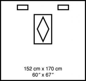 3M Healthcare Steri-Drape Venous / Arterial Access Drape - Venous / Arterial Access Drape, 60" x 67" - 1192