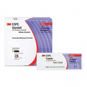 3M Vanish 5% Sodium Fluoride White Varnish - Vanish White 5% Sodium Fluoride Varnish, Cherry, 100 0.5 mL Unit Dose - 12150C