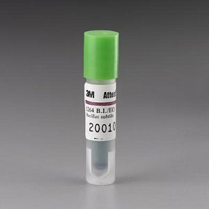 3M Healthcare Attest Biological Indicator for EO (Ethylene Oxide) Sterilization - Attest Biological Indicator for EO with Green Cap, 48-hr - 1264