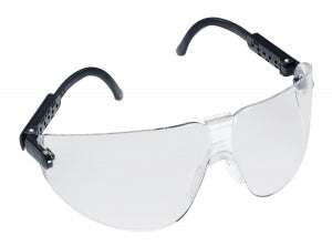 3M Healthcare Lexa Protective Eyewear 15200 - Lexa Protective Glasses with Clear Lens and Black Frame, Size M - 15200-00000-20