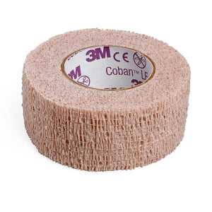3M Coban Self-Adherent Wrap with Hand Tear - 3M Coban Self-Adherent Wrap with Hand Tear 2081C, Not Made with Natural Rubber Latex, Nonsterile, Brights Pack, 1" x 5 yd. - 2081C