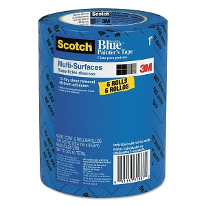 3M Healthcare Blue Painter's Tape - Scotch Multi-Surface Blue Painter's Tape, 1" x 60 yd./Roll with 3" Core - 209024EVP