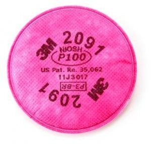 3M Healthcare P100 Particulate Filter 2091 - FILTER, P100 PARTICULATE FILTER, 2/PK - 2091