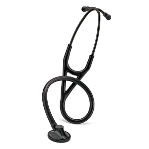 3M Healthcare 3M Littmann Master Cardiology Stethoscopes - 3M Littmann Master Cardiology Stethoscope, Black-Plated Chestpiece and Ear Tubes, Black Tube, 27" - 2161