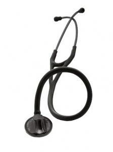 3M Healthcare 3M Littmann Master Cardiology Stethoscopes - 3M Littmann Master Cardiology Stethoscope, Smoke-Finish Chestpiece, Black Tube, 27" - 2176