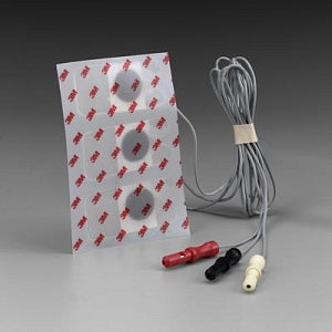 3M Healthcare Red Dot Neonatal X-Ray Transparent Electrodes - Neonatal ECG Electrode, Radiolucent, 1.25" x 0.75" - 2269T