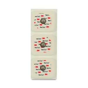 3M Red Dot Monitoring Electrode with Foam Tape and Sticky Gel - Red Dot Monitoring Electrode with Foam Tape and Sticky Gel, 3/Strip - 2560-3