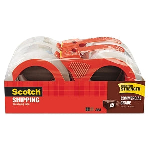 3M Healthcare Scotch Commercial-Grade Shipping and Packing Tape - Scotch Commercial-Grade 1.88" x 54.6 yd. Shipping Tape with 3" Core - 3750-4RD