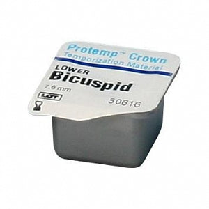 3M Healthcare Protemp Crown Temporization Material - Protemp Temporization Lower Bicuspid Crown - 50616