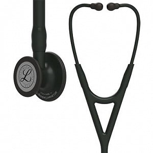 3M Healthcare Littmann Cardiology IV Diagnostic Stethoscopes - 3M Littmann Cardiology IV Diagnostic Stethoscope, Black-Finish Chestpiece, Black Tube, Stem and Headset, 27" - 6163