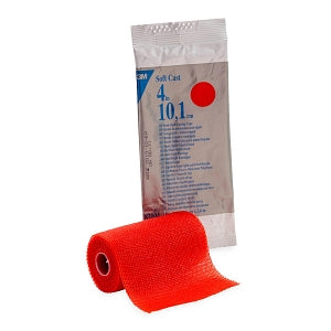 3M Scotchcast Soft Cast Casting Tape - 3M Scotchcast Soft Casting Tape 82014R, Red, 4" x 4 yd. - 82104R