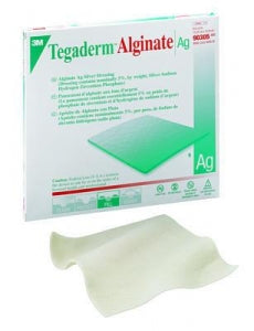 3M Healthcare Tegaderm Alginate Ag Silver Dressing - Tegaderm Alginate Silver Dressing, 6" x 6" - 90305