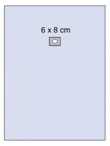 Aperture Pouch Drapes by 3M Healthcare Steri-Drape 1072 - Steri-Drape 47" x 60" Drape with 2" x 3" Centered Adhesive Aperture - 9030
