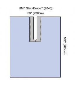 3M Healthcare Steri-Drape Adhesive Split Sheets - Steri-Drape Split Drape Sheets, 89" x 102" - 9045