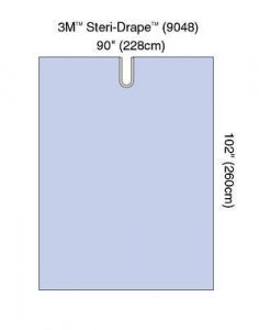 3M Healthcare Steri-Drape Adhesive Split Sheets - Steri-Drape Split Drape Sheets with Split Access and Adhesive, 90" x 102" - 9048