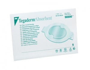 3M Healthcare Tegaderm Absorbent Clear Acrylic Dressing - Clear Acrylic Tegaderm Dressing, 3" x 3-3/4" - 90800