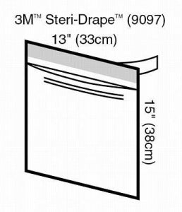 3M Healthcare Steri-Drape Instrument Pouches - Steri-Drape Instrument Pouch, 13" x 15" - 9097