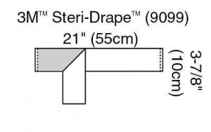 3M Healthcare Steri-Drape Operation Tape - Steri-Drape Operation Tape, 3-7/8" x 21" - 9099
