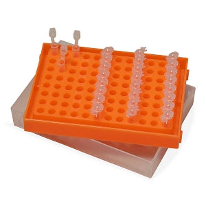 MTC Freezer / Storage Boxes and Racks - RACK, PCR, W/LID, 96X0.2ML, RAINBOW PACK - R1010