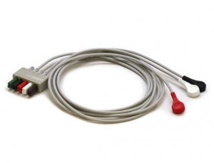 Mindray DS ECG Lead Wires - ECG Snap Lead Wire, 3 Leads, Adult / Pediatric - 0010-30-42734