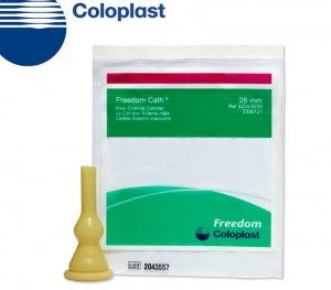 Coloplast Freedom Cath Standard Length Male External Catheters - Freedom Cath External Catheter, Yellow Latex, 31 mm Dia. - 8205
