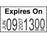 Label Compatible With Monarch 1131 Guns Paper Permanent Expires On 7/16" X 7/9" White 2500 Per Roll, 8 Rolls Per Box