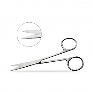 Mopec Iris Scissors - Iris Scissors, Straight, Premium-Grade Stainless Steel, 4.5" - AA128