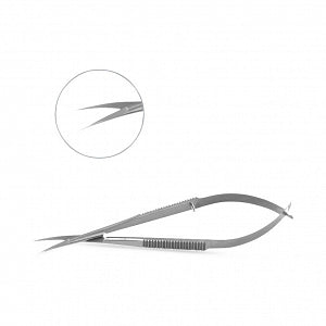 Mopec Micro Iris Scissors - Micro Iris Scissors, Curved, 4" - AA151