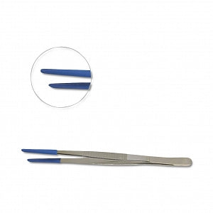 Mopec Rubber-Tip Forceps - Rubber-Tipped Forceps, 8" - AB061