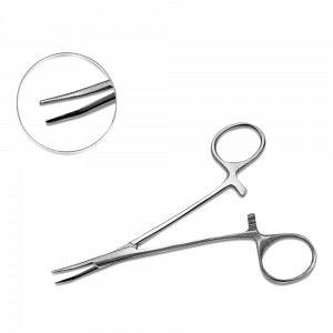 Mopec Halstead Mosquito Hemostatic Forceps - Halstead Mosquito Hemostatic Forceps, Curved, 5" - AC102