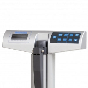 Healthometer Professional Scales Digital Eye-Level Physician Scales with Mechanical Height Rod - Eye-Level Digital Physician Scale, Weight Capacity 500 lb. (220 kg) - 500KL