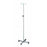 Blickman Health Ind Inc Stainless Steel Four Leg IV Poles - Stainless Steel 4-Leg IV Pole Stand with Locking Knob, 141055, 4-Hook - 0571410400