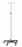Blickman Health Aluminum Five Leg IV Pole - IV Pole, 5 Leg, 2 Hook, Knob Operate, Stainless Steel, 1415 - 0531415000