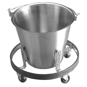 Polar Ware Kick Buckets - Kick Bucket, 13 Quart, Wall Guard - 1014-1