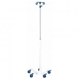 Pryor Products Stainless Steel Five Leg IV Poles - IV Stand, 5 Leg, Heavy Duty - 135