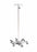 Mid Central Medical IV Poles - Stainless Steel IV Pole with 4 Hooks and 6 Legs, Adjustable Thumb Knob - MCM276
