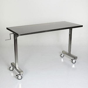 Mid Central Medical Height-Adjustable Tables - Height-Adjustable Table, Stainless Steel, 24" x 36" - MCM531