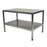 Mid Central Medical Stainless Steel Tables with Two Shelves and Floor Levelers - Stainless Steel Work Table with Lower Shelf, 20" x 36" x 35" - MCM573S-LL