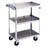 Lakeside Medium Duty Stainless Steel Utility Carts - Medium-Duty Stainless-Steel Utility Cart, 500 lb., 3 Shelves, 16.75" x 27.625" x 32" - 411