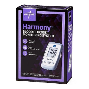 Medline Harmony Blood Glucose Monitoring System - Harmony Blood Glucose Meter, Professional Use Only - MPH6540