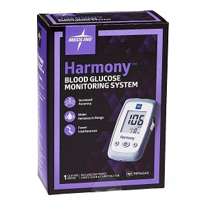 Medline Harmony Blood Glucose Monitoring System - Harmony Blood Glucose Meter, Professional Use Only - MPH6540