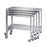 Lakeside Nested Instrument Tables - Nested Instrument Table, Stainless Steel, 20" x 40" x 38" - 8383