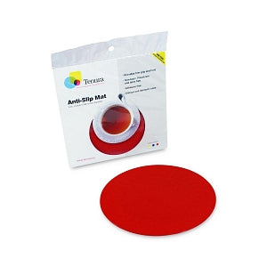 Heskins Tenura Circular Nonslip Mat - Silicone Circular Coaster, Large, Red - TC/ 19 - 1