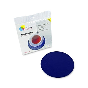 Heskins Tenura Circular Nonslip Mat - Silicone Circular Coaster, Large, Blue - TC/19 - 2