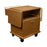 Amico Corporation OB Pass-Through Delivery Carts - Delivery Cart with 1 Drawer, 1 Pass-Through Cupboard and 2 Flip-Up Side Tables, Medium Oak - DC-LMDD-01-MOF2P