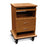 Amico Melamine Fetal Monitor Carts - Melamine 2-Drawer Fetal Monitoring Cart with 2 Pullout Tables, Medium Oak - FC-JMD2-P201-MO