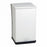 Detecto Step-On Waste Receptacles - Step-On Waste Can, Epoxy Finish, Steel, White, 100 qt. - P-100