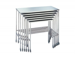 Mac Medical Nested Instrument Tables - Nested Stainless Steel Instrument Table, Set of 6 - T0089