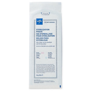 Medline Self-Seal Sterilization Pouches for Steam and Gas Only - Steam and Gas Self-Seal Sterilization Pouch, 3.5" x 9" - MPP100520GS